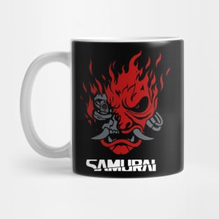 Cyberpunk Samurai Logo Mug